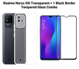 VAKIBO Super Premium Soft TPU Transparent Case With Dustplug,Side Grip,Corner Protection,lanyard Cuts,Camera Protection Suitable for Realme Narzo 50i