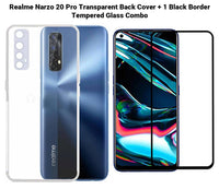 VAKIBO Super Premium Soft TPU Transparent Case With Dustplug,Side Grip,Corner Protection,lanyard Cuts,Camera Protection Suitable for Realme Narzo 20 Pro
