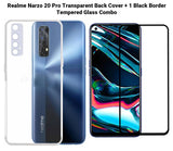 VAKIBO Super Premium Soft TPU Transparent Case With Dustplug,Side Grip,Corner Protection,lanyard Cuts,Camera Protection Suitable for Realme Narzo 20 Pro