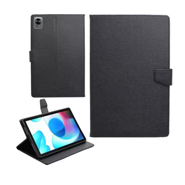 VAKIBO Premium Design Black Coloured Synthatic Leather Flip Cover Case Suitable for Realme Pad Mini 8.7