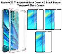 VAKIBO Super Premium Soft TPU Transparent Case With Dustplug,Side Grip,Corner Protection,lanyard Cuts,Camera Protection Suitable for Realme X2