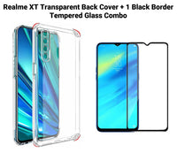 VAKIBO Super Premium Soft TPU Transparent Case With Dustplug,Side Grip,Corner Protection,lanyard Cuts,Camera Protection Suitable for Realme XT