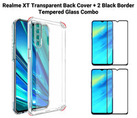 VAKIBO Super Premium Soft TPU Transparent Case With Dustplug,Side Grip,Corner Protection,lanyard Cuts,Camera Protection Suitable for Realme XT