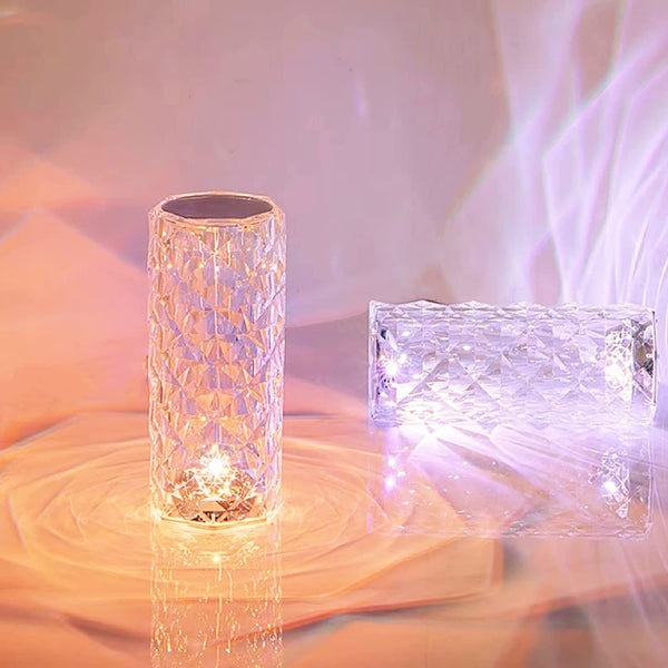 Rose Crystal Diamond LED Table Lamp