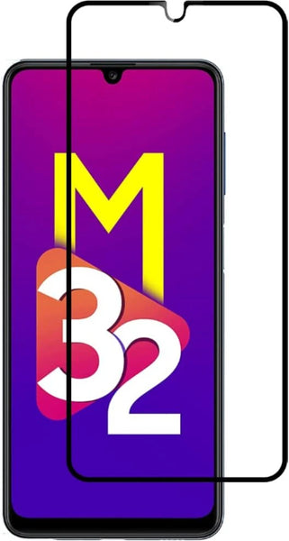 Super Premium Quality Tempered Glass Screen Guard Protector With Black Border Suitable For Samsung Galaxy M32 4G