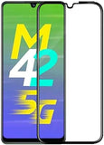 Super Premium Quality Tempered Glass Screen Guard Protector With Black Border Suitable For Samsung Galaxy M42