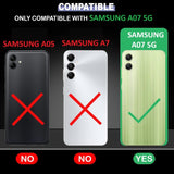 VAKIBO Best Selling Black and Transparent Coloured Made With Soft TPU and Acrylic Back Cover Case With 4 Corner and Camera Protection Suitable for Samsung Galaxy A07