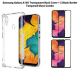 VAKIBO Super Premium Soft TPU Transparent Case With Dustplug,Side Grip,Corner Protection,lanyard Cuts,Camera Protection Suitable for Samsung A10s