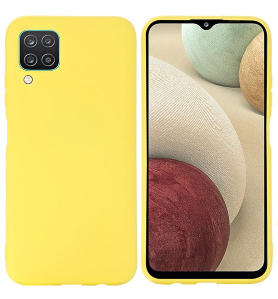 VAKIBO Yellow Coloured Back Cover Case Suitable for Samsung Galaxy M12