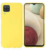 VAKIBO Yellow Coloured Back Cover Case Suitable for Samsung Galaxy F12