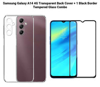 VAKIBO Super Premium Soft TPU Transparent Case With Dustplug,Side Grip,Corner Protection,lanyard Cuts,Camera Protection Suitable for Samsung A14 4G