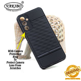 VAKIBO Parallax Design Black Coloured Soft TPU Rubber Back Cover Case With Camera Protection Ring Suitable for Samsung Galaxy A14 4G