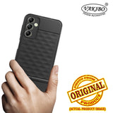 VAKIBO Parallax Design Black Coloured Soft TPU Rubber Back Cover Case With Camera Protection Ring Suitable for Samsung Galaxy A14