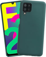 VAKIBO 1.2 MM Thick Green Coloured Soft TPU Rubber Back Cover Case With Camera Protection Ring Suitable for Samsung Galaxy A22 4G