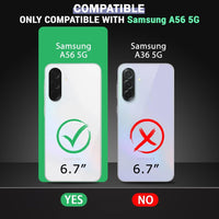 VAKIBO Transparent Back Cover Case Suitable for Samsung Galaxy A56