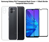 VAKIBO Super Premium Soft TPU Transparent Case With Dustplug,Side Grip,Corner Protection,lanyard Cuts,Camera Protection Suitable for Samsung F04