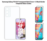 VAKIBO Premium Clear 1.5MM Thick Transparent Soft TPU Rubber Back Cover Case With Camera Protection Suitable for Samsung F34 5G