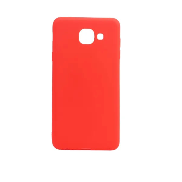 VAKIBO 1.2 MM Thick Red Coloured Soft TPU Rubber Back Cover Case With Camera Protection Ring Suitable for Samsung Galaxy On Max