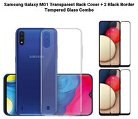 VAKIBO Super Premium Soft TPU Transparent Case With Dustplug,Side Grip,Corner Protection,lanyard Cuts,Camera Protection Suitable for Samsung M01