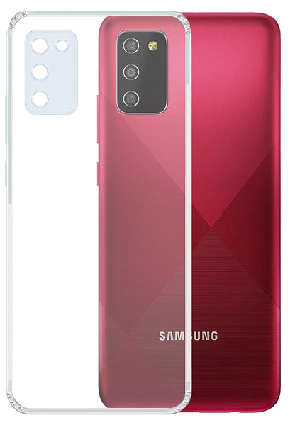 VAKIBO Premium Clear 1.5MM Thick Transparent Soft TPU Rubber Back Cover Case With Camera Protection Suitable for Samsung Galaxy M02S