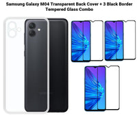 VAKIBO Super Premium Soft TPU Transparent Case With Dustplug,Side Grip,Corner Protection,lanyard Cuts,Camera Protection Suitable for Samsung M04