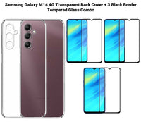 VAKIBO Premium Clear 1.5MM Thick Transparent Soft TPU Rubber Back Cover Case With Camera Protection Suitable for Samsung M14 5G