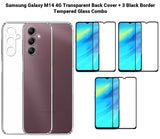 VAKIBO Premium Clear 1.5MM Thick Transparent Soft TPU Rubber Back Cover Case With Camera Protection Suitable for Samsung M14 5G