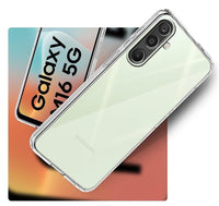 VAKIBO Premium Clear Thick Transparent Soft TPU Rubber Back Cover Case With Camera Protection Suitable for Samsung Galaxy M16