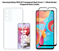 VAKIBO Premium Clear 1.5MM Thick Transparent Soft TPU Rubber Back Cover Case With Camera Protection Suitable for Samsung M34 5G