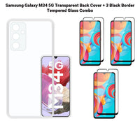 VAKIBO Premium Clear 1.5MM Thick Transparent Soft TPU Rubber Back Cover Case With Camera Protection Suitable for Samsung M34 5G