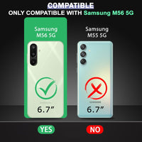 VAKIBO Premium Clear 1.5MM Thick Transparent Soft TPU Rubber Back Cover Case With Camera Protection Suitable for Samsung Galaxy M56