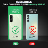 VAKIBO Premium Clear 1.5MM Thick Transparent Soft TPU Rubber Back Cover Case With Camera Protection Suitable for Samsung Galaxy M56