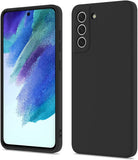 VAKIBO Matte 1.5 MM Thick With Camera Protection Black Coloured Soft TPU Back Cover Case Suitable for Samsung Galaxy S21 FE