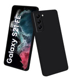 VAKIBO Matte 1.5 MM Thick With Camera Protection Black Coloured Soft TPU Back Cover Case Suitable for Samsung Galaxy S21 FE