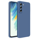 VAKIBO Matte 1.5 MM Thick With Camera Protection Blue Coloured Soft TPU Back Cover Case Suitable for Samsung Galaxy S21 FE