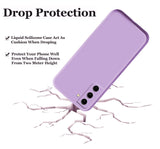 VAKIBO Matte 1.5 MM Thick With Camera Protection Purple Coloured Soft TPU Back Cover Case Suitable for Samsung Galaxy S21 FE
