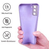 VAKIBO Matte 1.5 MM Thick With Camera Protection Purple Coloured Soft TPU Back Cover Case Suitable for Samsung Galaxy S21 FE
