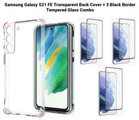VAKIBO Super Premium Soft TPU Transparent Case With Dustplug,Side Grip,Corner Protection,lanyard Cuts,Camera Protection Suitable for Samsung S21 FE