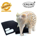 VAKIBO Parallax Design Black Coloured Soft TPU Rubber Back Cover Case With Camera Protection Ring Suitable for Samsung Galaxy S22 Ultra