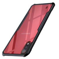 VAKIBO Best Selling Black and Transparent Coloured Made With Soft TPU and Acrylic Back Cover Case With 4 Corner and Camera Protection Suitable for Samsung Galaxy M01