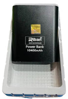 Riban PB 165 Powerbank 10400Mah Micro  | 10400 mAh Portable Power Bank Compact, Fast-Charging Backup Power