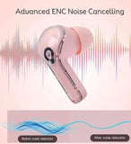Ultrapods Pro Premium Noise Cancelling In Ear Earbuds, Led Display, Smart Touch Controls, And Long Battery Life - Sleek Design, Customizable Fit And Seamless Pairing(Ultrapods Pro, Pink)