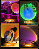 Sunset Lamp 16 Colors Changing Night Light with Remote