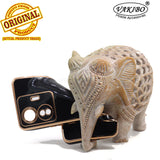 VAKIBO Golden Chrome Border Black Coloured Soft TPU Back Cover Case With Camera Protection Suitable for Iqoo Z6 pro