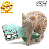 VAKIBO Golden Chrome Border Pista Coloured Soft TPU Back Cover Case With Camera Protection Suitable for Vivo T1 Pro