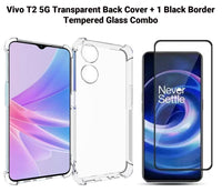 VAKIBO Premium Clear 1.5MM Thick Transparent Soft TPU Rubber Back Cover Case With Camera Protection Suitable for Vivo T2 5G