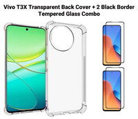 VAKIBO Premium Clear 1.5MM Thick Transparent Soft TPU Rubber Back Cover Case With Camera Protection Suitable for Vivo T3X