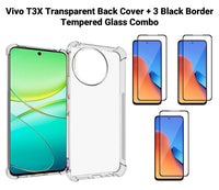 VAKIBO Premium Clear 1.5MM Thick Transparent Soft TPU Rubber Back Cover Case With Camera Protection Suitable for Vivo T3X
