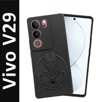 VAKIBO Iron Man Design soft Silicon TPU Back Cover Case With Camera Protection Ring Suitable for Vivo V29
