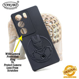 VAKIBO Iron Man Design soft Silicon TPU Back Cover Case With Camera Protection Ring Suitable for Vivo V29